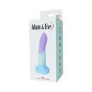 Adam & Eve Bliss 6.5 Inch Liquid Silicone Dildo packaging showcasing its soothing ombre colors.