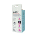 Adam & Eve Whimsy Glow-in-the-dark Dildo packaging showcasing vibrant colors and features for couples.