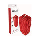 Adam & Eve Eve's Plush Toy Storage Bag in red, featuring plush texture and stylish design for discreet storage.