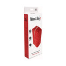 Adam & Eve Eve's Plush Toy Storage Bag packaging featuring a red plush design with discreet storage features.