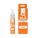 Jo Blo Orange Limeade Oral Pleasure Gel 1 Oz bottle and packaging on display.