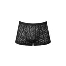 Male Power Ripple Pouch Short Black S featuring a bold ripple pattern and sleek design.