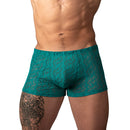 Male Power Ripple Pouch Short Teal XL showcasing bold texture and soft feel, ideal for men's underwear collection.
