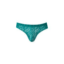 Male Power Ripple Moon Jock Teal S/M showing a modern design in a vibrant teal color with rippled texture.