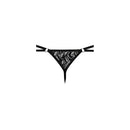 Male Power Ripple Micro V String Black L/XL showcasing modern lace texture and minimal coverage design.