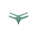 Male Power Eco Cozy Cutout Thong Green S/M featuring a minimal silhouette and bold cutout design.