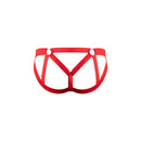 Male Power Mesh 2.0 Strappy Ring Jock Red S/M showcasing bold design and breathable mesh for men's underwear.