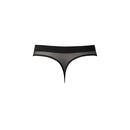 Male Power Mesh 2.0 Bong Thong Black S/M, stylish men's underwear in sheer black mesh for ultimate comfort.