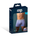 Male Power So Cumfy Gingham Boxer Brief Purple M packaging featuring a stylish boxer brief design.