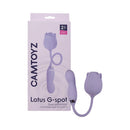 Camtoyz Lotus G-spot Stimulator packaging featuring dual internal stimulator design.