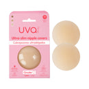 Uva Circular Nipple Covers Nude in packaging with two circular covers for seamless, discreet coverage under clothing.