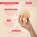 Uva Triangular Nipple Covers Caramel in hand, showcasing ultra-thin, discreet design and medical-grade silicone for comfort.