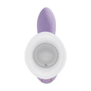 Vive Dolce Callalily G-Spot Tapping Vibrator Light Purple top view with ergonomic design and suction cup.