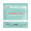 Sweetums Intimate Wipes Sweet Mint Flavor 10-pack individually wrapped wipe for freshness and hygiene.
