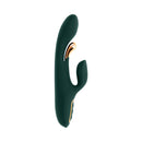Evolved Golden Goddess G-spot Flicker Vibrator Green with a rose gold finish and flexible design for enhanced pleasure.