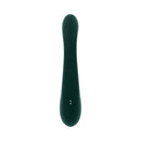 Evolved Golden Goddess G-spot Flicker Vibrator Green in a sleek design, ideal for G-spot stimulation and clitoral pleasure.