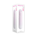 Evolved Shine On Glowing Pink Vibrating Bullet White/Pink packaging showcasing sleek design and vibrant color.