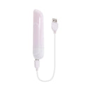 Evolved Shine On Glowing Pink Vibrating Bullet White/Pink with USB charging cable.