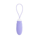 Evolved Energetic Egg Thrusting Vibrating Egg Purple in palm-sized design with a control loop.