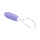 Evolved Energetic Egg Thrusting Vibrating Egg Purple, compact design with remote control for deep vibration.