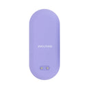 Evolved Energetic Egg Thrusting Vibrating Egg Purple back view with control features and sleek design.