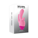 Selopa Game On Triple Stimulation Vibrator Pink product packaging with silicone design and ergonomic features.