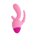 Selopa Game On Triple Stimulation Vibrator Pink showing its unique design and flexible features.