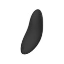 Spectrum Essentials Compact External Vibrator Black in a sleek, pebble-shaped design for precise external stimulation.