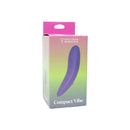 Spectrum Essentials Compact External Vibrator Purple packaging showing sleek design and vibrant colors for portable pleasure.