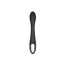 Spectrum Essentials Silicone G-spot Vibrator Black with a sleek design and ergonomic shape for enhanced pleasure.