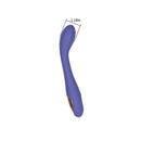 Spectrum Essentials Silicone G-spot Vibrator Purple with bulbous head and curved design for targeted G-spot stimulation.