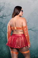 Fantasy Lingerie Brainy Bombshell 5-piece Costume Set featuring a playful and flirty design, perfect for costume parties.