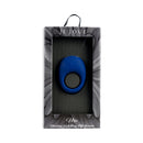 Je Joue Mio V2 Vibrating Cock Ring Blue in elegant packaging with a remote control for enhanced intimacy.