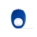 Je Joue Mio V2 Vibrating Cock Ring Blue showcasing its sleek design and clitoral stimulation feature.