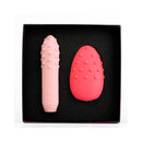 Je Joue Double Trouble Rechargeable Vibrator Set featuring two silicone vibrators in a stylish box.