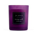 Je Joue Purple Vanilla Massage Candle 160g in a purple container for sensual massage experiences.