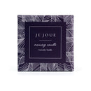 Je Joue Purple Vanilla Massage Candle 160g packaging with lavender and vanilla design.