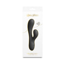 NS Novelties Love Notes Unforgettable Black flexible rabbit vibe packaging design featuring sleek black finish.