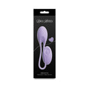 NS Novelties Love Notes Smooth Vibrating Plug Lilac in sleek packaging displaying minimal design and soft lilac color.