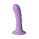 Love Notes Believe Silicone Dildo Dusty Plum in a sleek, soft plum shade, perfect for comfortable exploration.