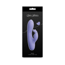 NS Novelties Love Notes Stay Compact Massager Violet in packaging, designed for discreet pleasure and exploration.
