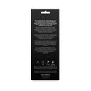 NS Novelties Love Notes Stay Compact Massager Violet back packaging with features and instructions.