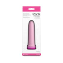 Inya Vibrating Gliders Silicone Vibrator Pink packaging with instructions, showcasing the sleek design for pleasurable stimulation.