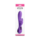 Inya O'rabbit Dual Action Rabbit Vibrator Purple in packaging showcasing its sleek design and features.