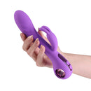 Person holding Inya O'rabbit Dual Action Rabbit Vibrator Purple, showcasing its sleek design and dual stimulation functionality.