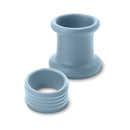 Renegade Buster Silicone Ball Stretcher Gray two-piece silicone design for ball stretching play.