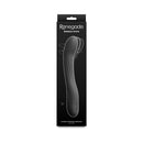 Renegade Wiggle Stick Gyrating Vibrator Black in a sleek package, showcasing its flexible design and ribbed shaft.
