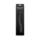 Renegade Wiggle Stick Gyrating Vibrator Black in sleek packaging, showcasing its flexible design and smooth texture.