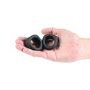 Renegade Alpha Silicone Cock Rings Black in hand showcasing flexibility and ergonomic design.