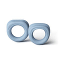 Renegade Alpha Silicone Cock Ring Set Gray featuring two soft silicone rings for comfort and flexibility.